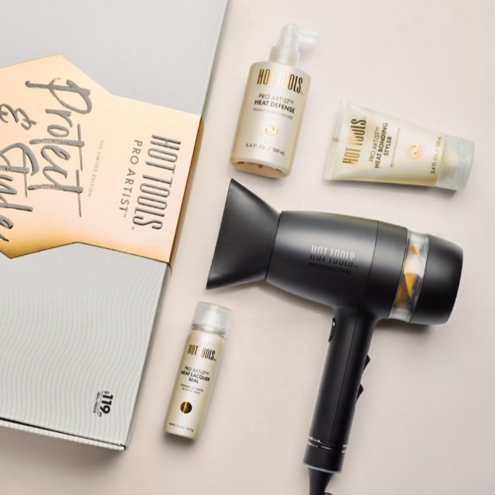 Hot tools Pro Artist Black Gold collection Hair Gift Set Hair